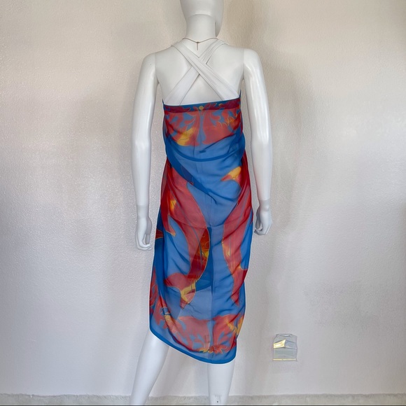 Swimsuit cover tropical design from India - Picture 8 of 11